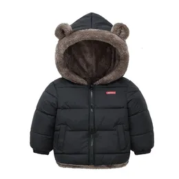 Bebek Çocuk Ceketleri Kızlar İçin Kalın Paltolar Cadılar Bayramı Kıyafetleri Toddler Boys Sıcak Kapşonlu Ceket Çocuk Dış Giyim 2 4 6 Yıl Snowsuit 240105