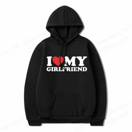 Men's Hoodies Sweatshirts I Love Heart My Girlfriend Hoodie Men Fashion Letter Hoodie Kids Hip Hop Hoodies Boy Coats Women Sweatshirts y2k Clothes Funny