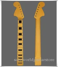 Manico per chitarra elettrica gialla a 6 corde per mancini con tastiera in acero Può essere personalizzato come richiesto9578306