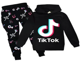 3d Teen Kids 참신 Tik Tok Autumn Hoodies Set Boys Girls Sweatshirt Pants 2 PCS 정장 트랙 슈트 의상 어린이 312 년 TIKT7681526