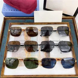 15% zniżki na okulary przeciwsłoneczne Nowe wysokiej jakości Gjiains Celebrytka w tym samym stylu Square Square Toads Pilot Sunglasses Mężczyzna GG0529