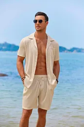 Pantaloncini Cargo Uomo In Cotone - Tasche Multiple, Vita Regolabile, Perfetti Per Spiaggia E Trekking - 3