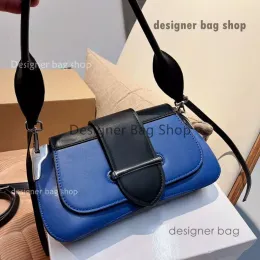 Projektantka torebka 7A Designer Totes 28cm Sidonie Bella Crossbody Bag dwukolorowy Messenger na ramię skórzany torebki klasyczne