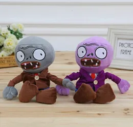 FG1511 28cm Grey and Purple Zombie Plants Vs Zombies Plush Toy Stuffed Plush Doll for Baby Creative Gifts 4600208