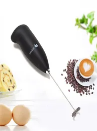 Elektrischer Milchaufschäumer Handheld Mini Foamer Kaffeemaschine Schneebesen für Schokolade Cappuccino Rührer Tragbarer Mixer Schneebesen Tools9602541