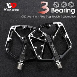 Ultralight 3 Rulmanlar Pedal Bisiklet Bisiklet Pedalı Anti-Slip CNC BMX MTB Yol Bisiklet Pedalı Bisiklet Alüminyum Alaşım Bisiklet Aksesuarları 240105