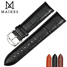 Maikes Leature Leather Strap Watch Band 12mm24mm Bracelet Belt Beltband Watchband Band for 240106