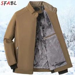 Kwaliteit Winter Business Jas Mannen Merk Warme Fleece Gevoerde Heren Jassen Casual Uitloper Thermische Jassen Kleding 240105