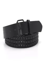 Belts Fashion Rivet Belt MenWomen039s Studded Punk Rock With Pin Buckle Drop Black1633314