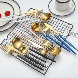 Setler 12 PCS 3SET KUBAC HOMMA GOLD SADECE SET SİYAH YEMEK YEMEK ÇALIŞMALARI ÇALIŞMALARI KOOPS Paslanmaz Çelik Gümüş Set Damlası 3Sets C1