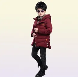 男の子の冬のジャケットキッズフード付きアウターウェアダウンパーカーコート服のための男の子3 5 6 7 8 9 10 11 12 14年Y200908617818