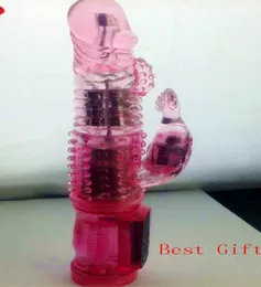 Jack Rabbit Vibratori 12 Velocità Vibrante GSpot Massaggiatore per il corpo Spinta Dildo Vibrazione Massaggiatore Giocattolo per adulti Multi velocità Giocattolo del sesso056369262