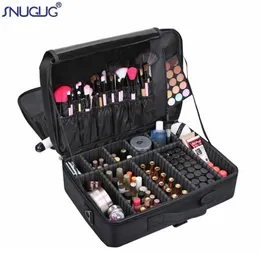 Brand Female High Quality Professional Makeup Organizer Bolso Mujer Cosmetic Bag Large Capacity Storage Case Multilayer Suitcase 240106