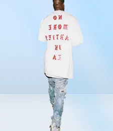 LIFE OF PABLO LOSANGELES Säsong White T Shirt Men Inga fler fester i Summer Male T-shirt S-3XL7809672