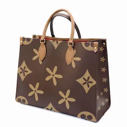 Lüksler üzerinde go mm leopar tasarımcı tote çanta kadın çanta üst tutamak deri kabartmalı omuz çantaları erkek kahverengi çiçek bebek bezi dükkanı çapraz kavrama büyük seyahat çantası
