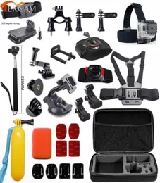 accessories set For GoPro Hero 6 5 session 4 xiaomi yi 4k SJCAM SJ6 Legend sj5000 action camera6181216