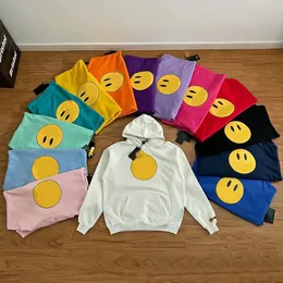 Moda lüks kış pamuk astar gülümseme yüz basit hoodies erkek sweatshirts nedensel sıcak sade yüksek kaliteli popüler o boyunel yumuşak sokak kıyafeti