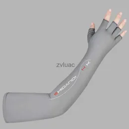 Scaldamuscoli per braccia Equipaggiamento protettivo Manica per ghiaccio a mezzo dito Nylon Guida per uomo e donna Manica per ghiaccio in bicicletta Protezione solare allungata estiva Copertura per braccio YQ240106