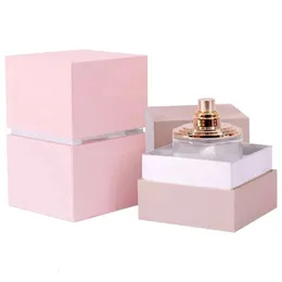 Luxuriöse rosa und schwarze Parfümverpackungsboxen in verschiedenen Formen, Glasflasche mit Parfümbox mit EVA-Einsatz