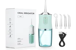 50OFF ORAL IRRIGATORS HAND HELD ELECTRIC TOOTH PUNT PORTABLE 220ML容量3モデル360°歯をきれいにした白いピンクグリーン3 COLO8565524