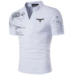 Dingshite yaz gündelik polo gömlek erkekler kısa kollu iş moda tasarım üstleri tees elbise için kumaş 240106