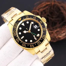 Yüksek son saat tasarımcısı moda erkek marka saat, yüksek kaliteli 40mm hareket mekanik otomatik erkekler izle lüks seramik paslanmaz çelik montre de lüks