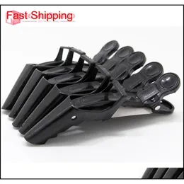 hair stick barrette Whole 5pcs Lot Black Red Hairdressing Salon Sectioning Clamp Crocodile Hair Clips Hairpin Grip 4 Multico7096881