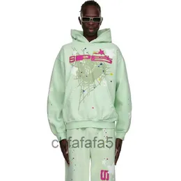 Hoodies Mens Spider 555 Hoodie Tracksuit sp5der Mint Green Belinni Sportwear Ports Suits Disuals Aumi