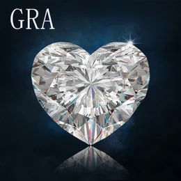 Szjinao d cor coração pedras preciosas soltas com certificado jóias fazendo contas passar diamante tester moissanita gem 240105
