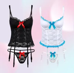 Women039s Sleepwear Porn Sexy Lingerie Women Erotic Lace Corset Vest Lenceria Mujer Sex Ladies Garters Slips Underwear Costumes5943242