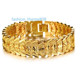 Дубай, роскошный дизайн, золотой браслет, браслет, ювелирные изделия, позолоченный браслет 24 карата, золотой браслет для мужчин