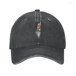 Бейсбольная кепка из хлопка BL Map Kufiya Hatta с узором для мужчин и женщин, персонализированная регулируемая шляпа для взрослых Keffiyeh Dad Hat