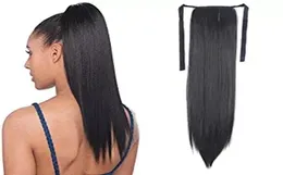 100 Naturalne brazylijskie Remy Human Hair Ponytail Clips Inon Human Hair Extension Prosty włosy 100G6776920