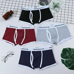 Cuecas 5 pçs/lote listra 365 roupa interior masculina boxer roupa interior troncos de algodão boxers shorts roupa interior 230508