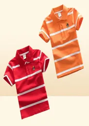 3pcs 아기 귀여운 Tshirt 줄무늬 여름 여자 소년 유행 아이 폴로 셔츠 공장 비용 저렴한 전체 7152123