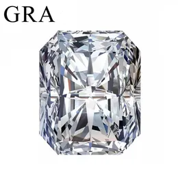 Strålande klippta löst enstaka stenar 0,2ct till 15CT D Color VVS1 Lab Loose Gems passerar diamanttestare med GRA -certifikat 240105