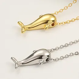قلادة قلادة البساطة هدية قلادة الحوت للنساء فتيات صديقة المجوهرات dropship