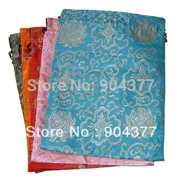 Wrap Luxury Extra Large Silk brocade Drawstring Gift Bags Reusable Packaging Pouch 14.5 x 11 inch 10pcs/lot mix color Free shipping