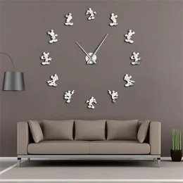 Classic Cartoon Modern Design Anime Themed Mouse Kitchen DIY Wall Clock 3d Saat reloj de pared Watch Housewarming Gift Kids Room Y258x