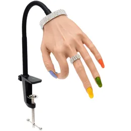 Силиконовая тренировочная рука для акриловых ногтей, профессиональный маникюр, тренировочная рука для ногтей, модель 240105