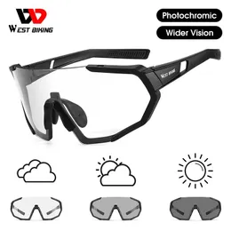 Sonnenbrille West Biking Photochrome Fahrradbrille Fahrradbrille Sport Herren Sonnenbrille Fahrradbrille Uv400 Mtb Straßenlaufbrille