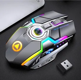 Mice Hot A5 Rechargeable Wireless Mouse 7Key 1600dpi Gaming Mice Dedicated 2.4GHz Silent Office Mouse Suitable for Various Video Gamin