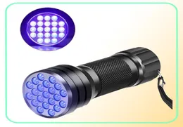 Mini 21 LED Lanterna Marcadora Furtiva de Luz Negra UV Tocha Ultravioleta Light9612436
