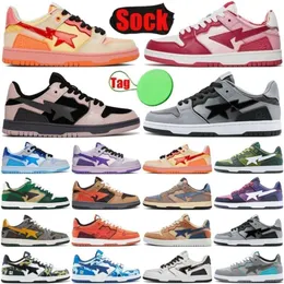 Shoes Designer Sk8 Sta for Men Women Platform Sneakers Black Camo Orange Purple Mens Womens Trainers Luxury Plate-forme