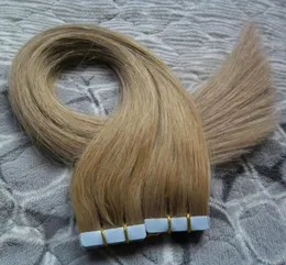 Remy Tape in Haarlijmen PU Huid Inslag Hair Extensions 100g Braziliaanse Virgin Straight Tape In Human Hair Extensions1461160