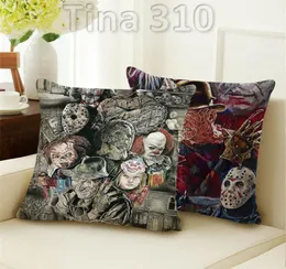 Halloween Pillowcase Style European Home 3D Plinting Linen Pillowcase Cushion Square Pillowcase Decoration T3I5129546543