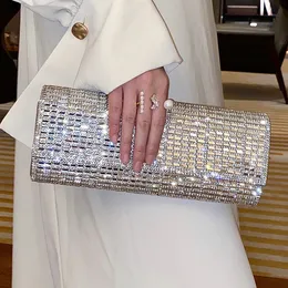 Diamant Clutch Geldbörse und Handtasche mit Strass Damen Party Abendtasche Luxus Hochzeit Damen Schulter Bolso 240106