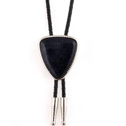 Ify Drop Western Cowboys Natural Agate Bolo Tie