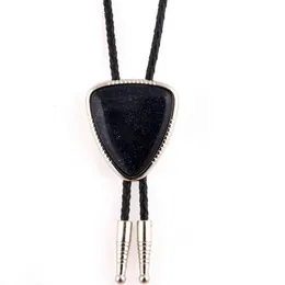 Ify Drop Western Cowboys Natural Agate Bolo 넥타이 남성을위한 진짜 가죽 밧줄 코바 타스 Para Hombre Necktie 240105