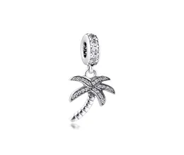 New 100% 925 Sterling Silver Original Beads Palm Tree Charm DIY Jewelry for Women Fits P European Charms Bracelet3882333